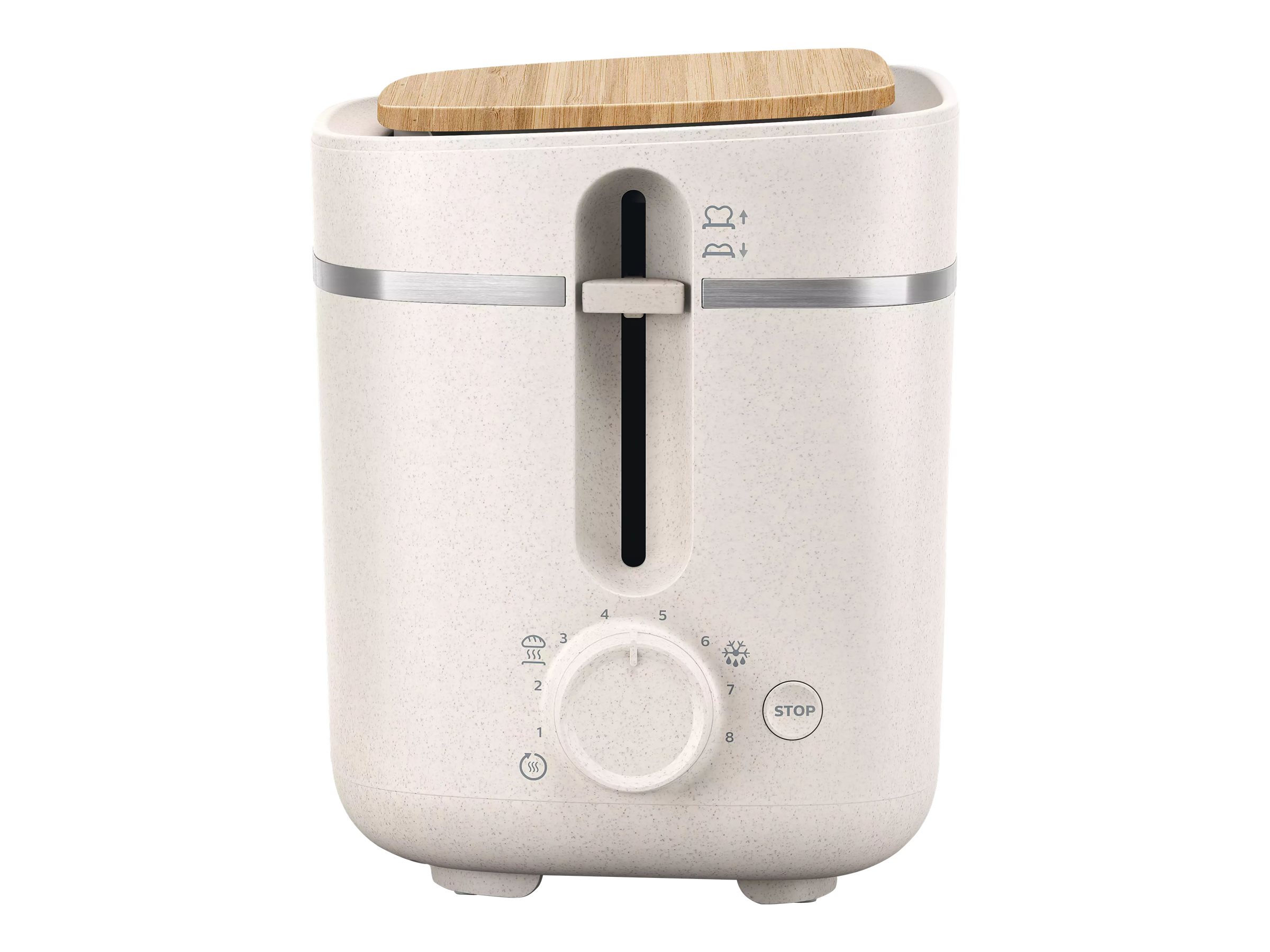 Philips | Toaster | HD2640/10 Eco Conscious Edition | Power 830 W | Number of slots 2 | Housing material 100% Bio-based plastic | Silk White Matt - Image 6