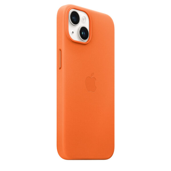 Apple | iPhone 14 Leather Case with MagSafe | Case with MagSafe | Apple | iPhone 14 | Leather | Orange - Image 7