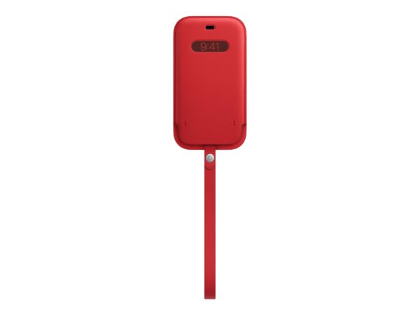 Apple | 12, 12 Pro Leather Sleeve with MagSafe | Sleeve with MagSafe | Apple | iPhone 12, iPhone 12 Pro | Leather | Red - Image 4