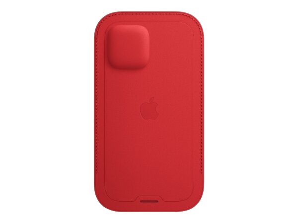 Apple | 12, 12 Pro Leather Sleeve with MagSafe | Sleeve with MagSafe | Apple | iPhone 12, iPhone 12 Pro | Leather | Red - Image 6