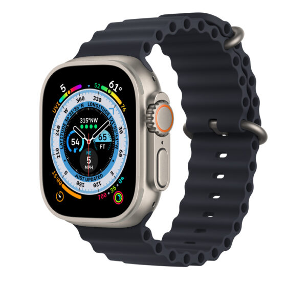 Apple | Ocean Band Extension | 49 | Midnight | Fluoroelastomer | Strap fits 130–200mm wrists - Image 3