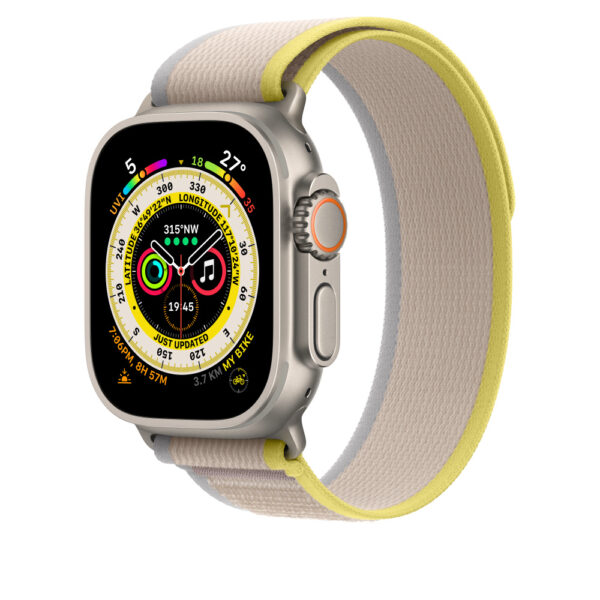 Apple | Trail Loop - M/L | 49 | Yellow/Beige | Nylon | Strap fits 145–220mm wrists - Image 3