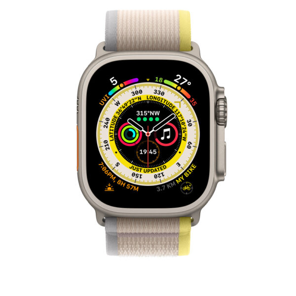 Apple | Trail Loop - M/L | 49 | Yellow/Beige | Nylon | Strap fits 145–220mm wrists - Image 4