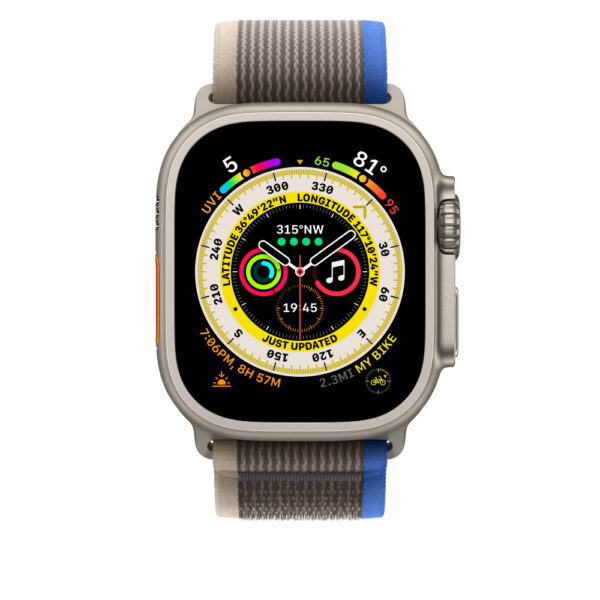 Apple | Trail Loop - S/M | 49 | Blue/Gray | Nylon | Band fits 130–180mm wrists - Image 4