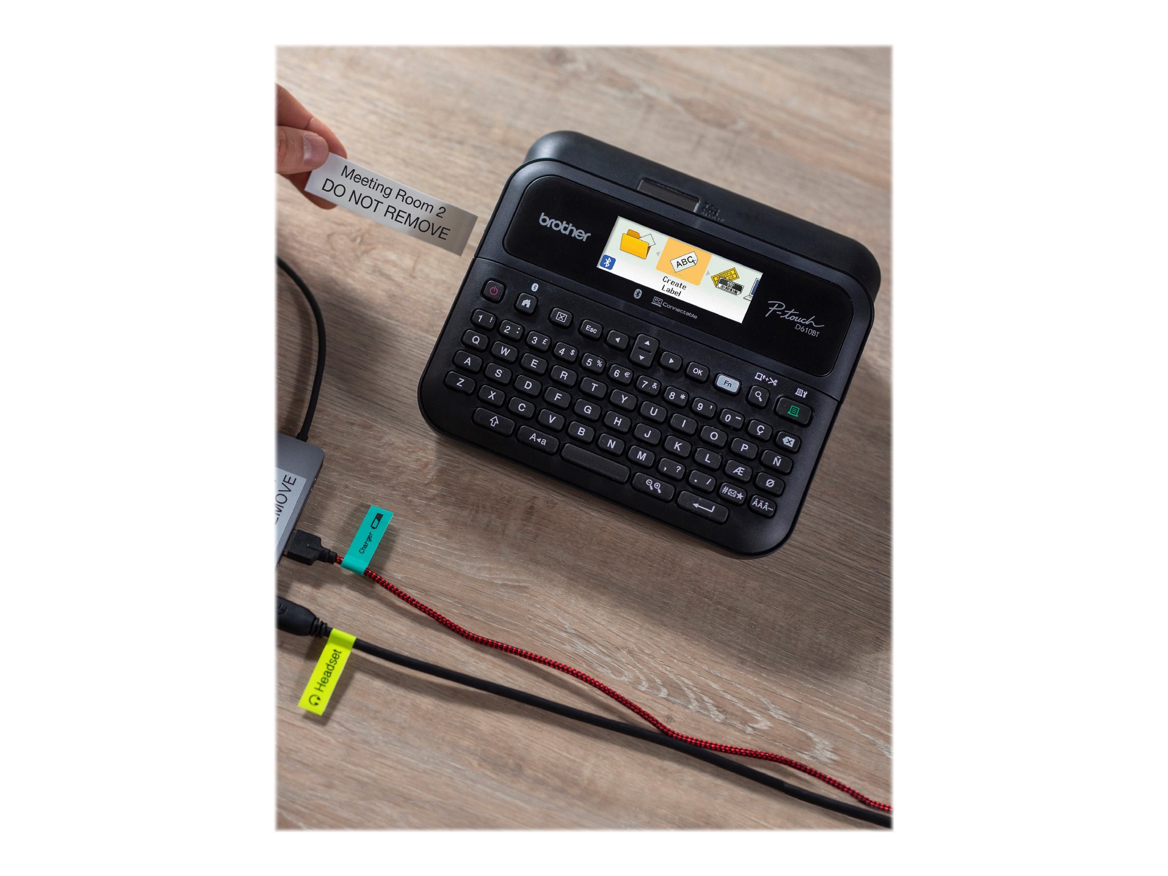 Brother PT-D610BT | Mono | Thermal | Label Printer | Black - Image 15