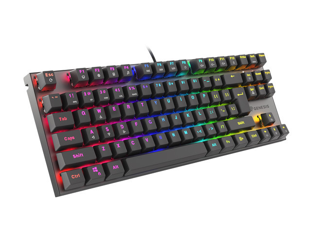 Genesis | THOR 303 TKL | Mechanical Gaming Keyboard | Wired | RGB LED light | US | USB Type-A | 865 g | Replaceable "HOT SWAP" Switches - Image 2