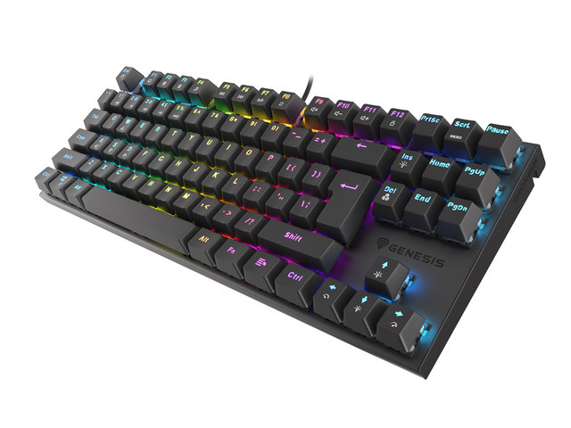 Genesis | THOR 303 TKL | Mechanical Gaming Keyboard | Wired | RGB LED light | US | USB Type-A | 865 g | Replaceable "HOT SWAP" Switches - Image 3