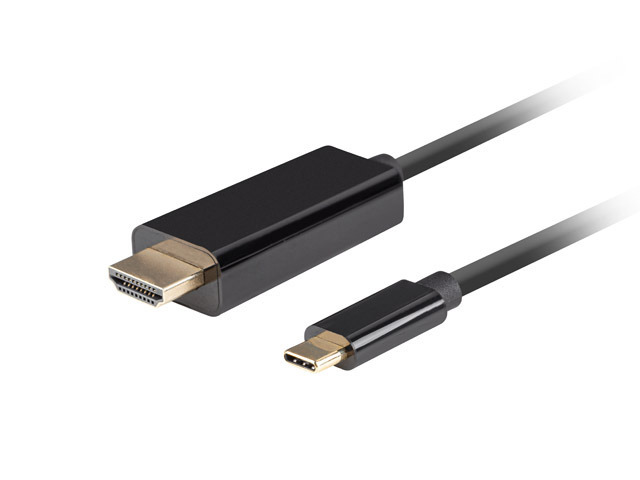Lanberg USB-C to HDMI Cable, 0.5 m 4K/60Hz, Black | Lanberg | USB-C to HDMI Cable | CA-CMHD-10CU-0005-BK | 0.5 m