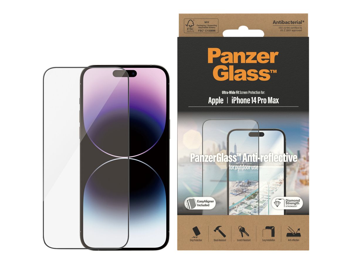 PanzerGlass | Screen protector | Apple | iPhone 14 Pro Max | Glass | Clear | Ultra-Wide Fit; Easy installation; Privacy Filter; Fingerprint resistant | Anti-Reflective - Image 4