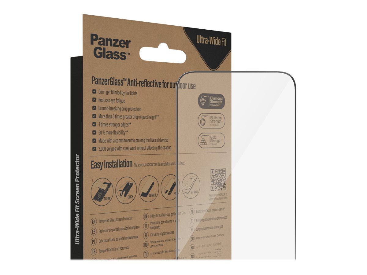 PanzerGlass | Screen protector | Apple | iPhone 14 Pro Max | Glass | Clear | Ultra-Wide Fit; Easy installation; Privacy Filter; Fingerprint resistant | Anti-Reflective - Image 12