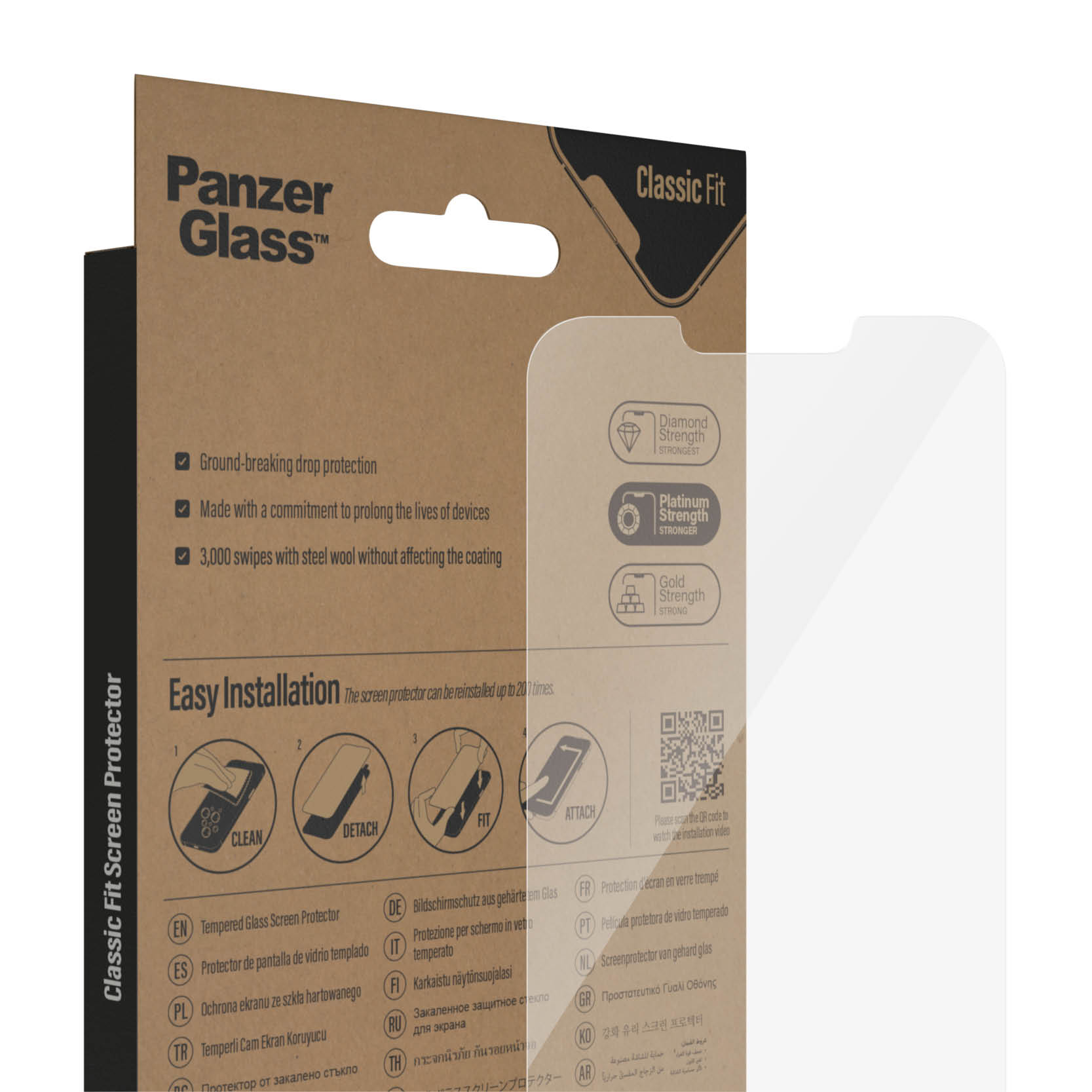 PanzerGlass | Screen protector | Apple | iPhone 14 Plus/13 Pro Max | Glass | Transparent | Classic Fit - Image 5