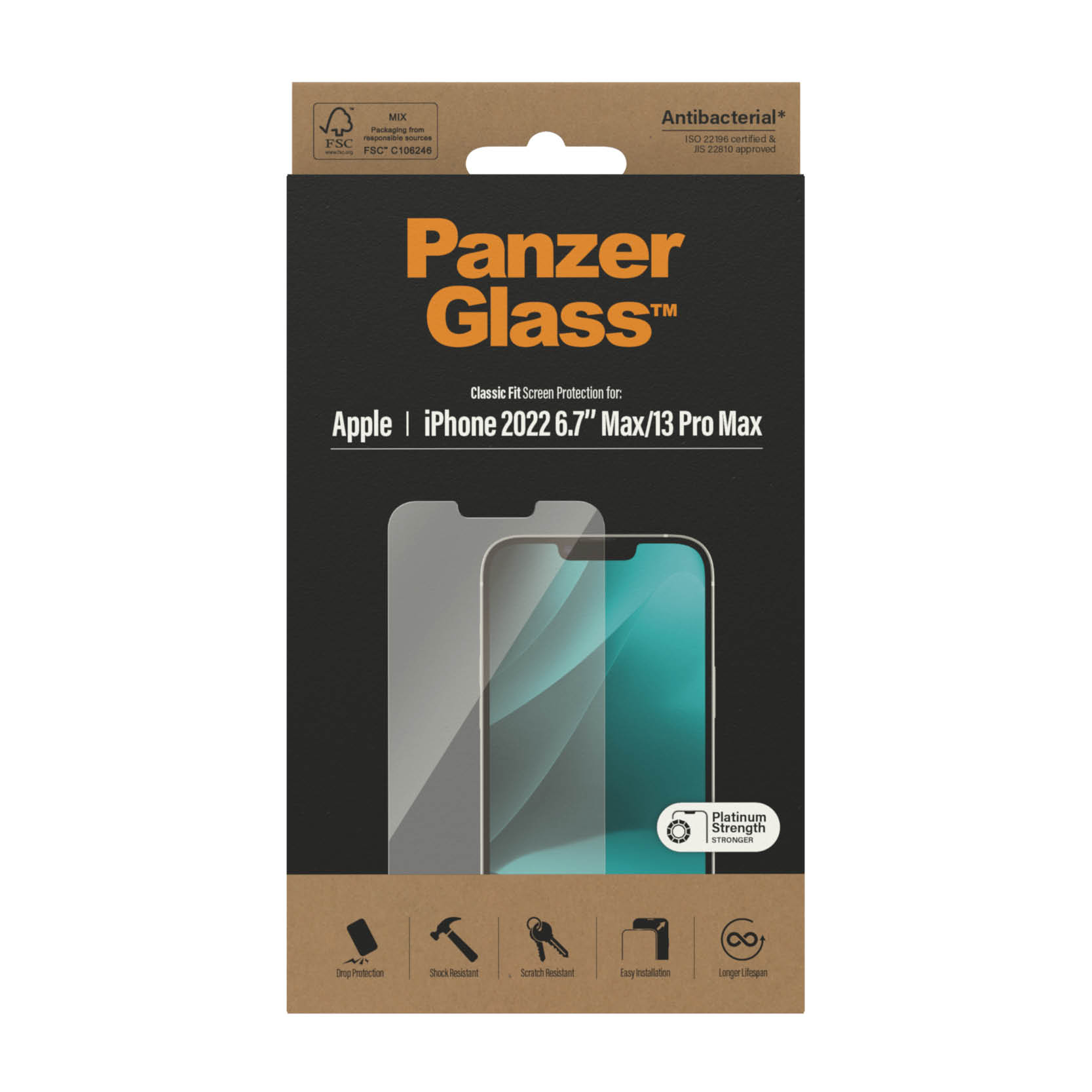 PanzerGlass | Screen protector | Apple | iPhone 14 Plus/13 Pro Max | Glass | Transparent | Classic Fit - Image 7