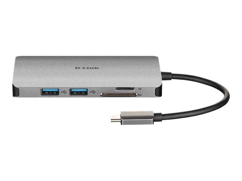 D-Link | 8-in-1 USB-C Hub with HDMI/Ethernet/Card Reader/Power Delivery | DUB-M810 | USB hub | USB Type-C - Image 5