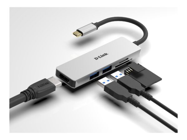 D-Link | 5-in-1 USB-C™ Hub with HDMI and SD/microSD Card Reader | DUB-M530 | USB Type-C - Image 7