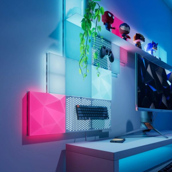 Nanoleaf Blocks Small Squares Add-On Kit (4 Panels)|16M+ colours - Image 4