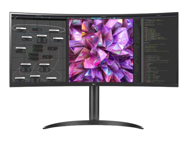 LG | Curved Monitor | 34WQ75C-B | 34 " | IPS | QHD | 21:9 | 60 Hz | 5 ms | 3440 x 1440 | 300 cd/m² | HDMI ports quantity 2 | Black | Warranty 24 month(s) - Image 2