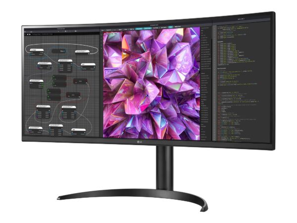 LG | Curved Monitor | 34WQ75C-B | 34 " | IPS | QHD | 21:9 | 60 Hz | 5 ms | 3440 x 1440 | 300 cd/m² | HDMI ports quantity 2 | Black | Warranty 24 month(s) - Image 4