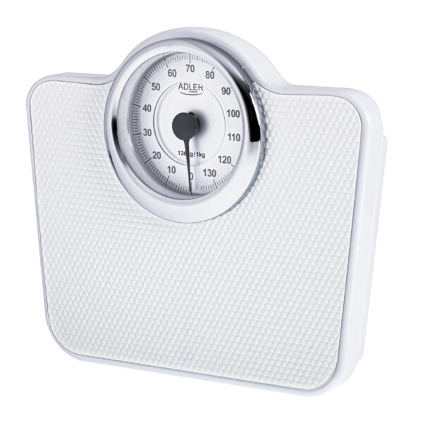 Adler | Mechanical Bathroom Scale | AD 8180 | Maximum weight (capacity) 136 kg | Accuracy 1000 g | White - Image 3