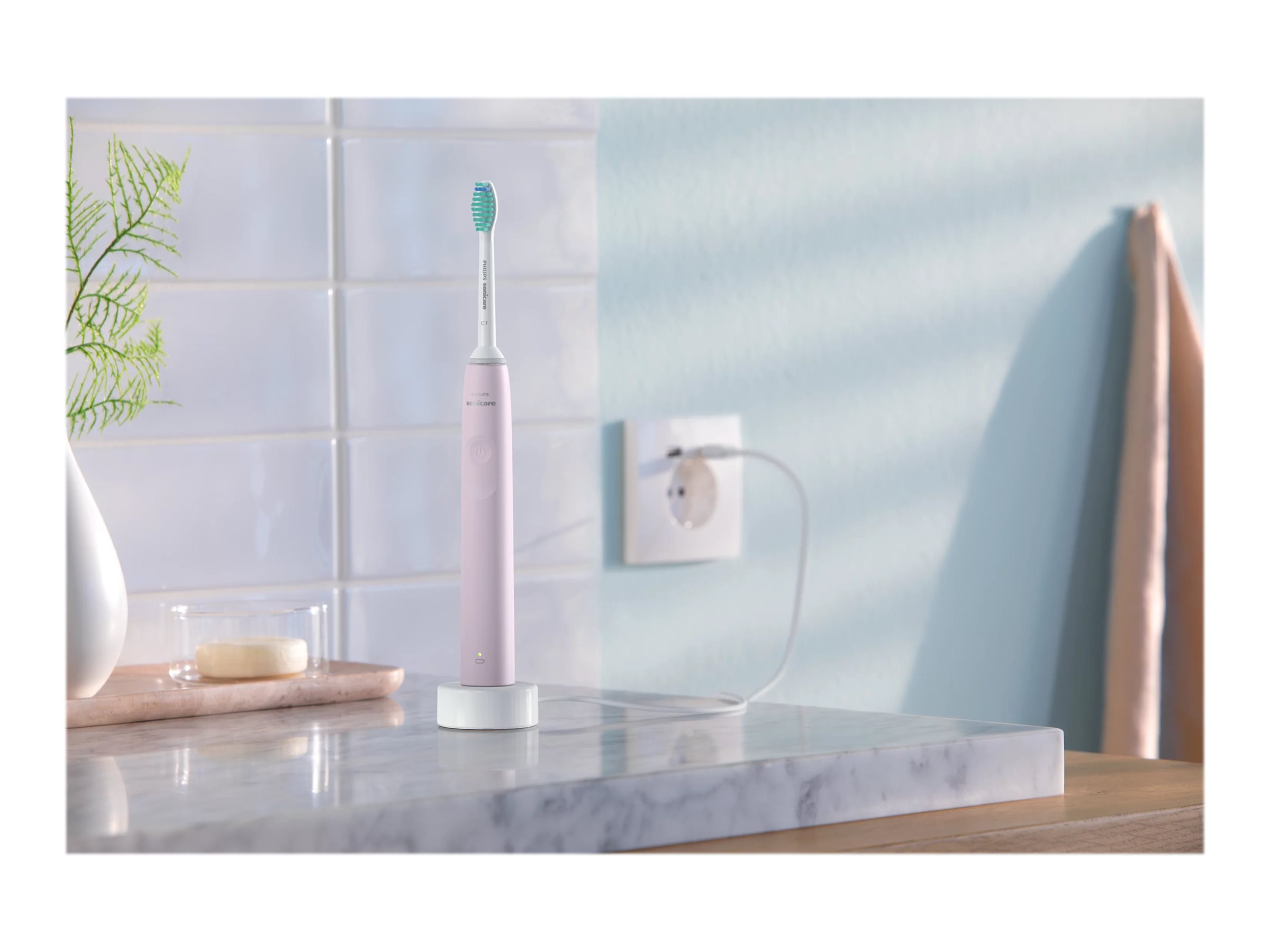 Philips | Sonic Electric Toothbrush | HX3651/11 Sonicare | Rechargeable | For adults | Number of brush heads included 1 | Number of teeth brushing modes 1 | Sonic technology | Sugar Rose - Image 7