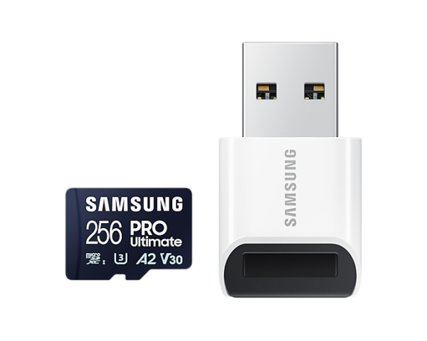 Samsung | MicroSD Card with Card Reader | PRO Ultimate | 256 GB | microSDXC Memory Card | Flash memory class U3, V30, A2 - Image 5