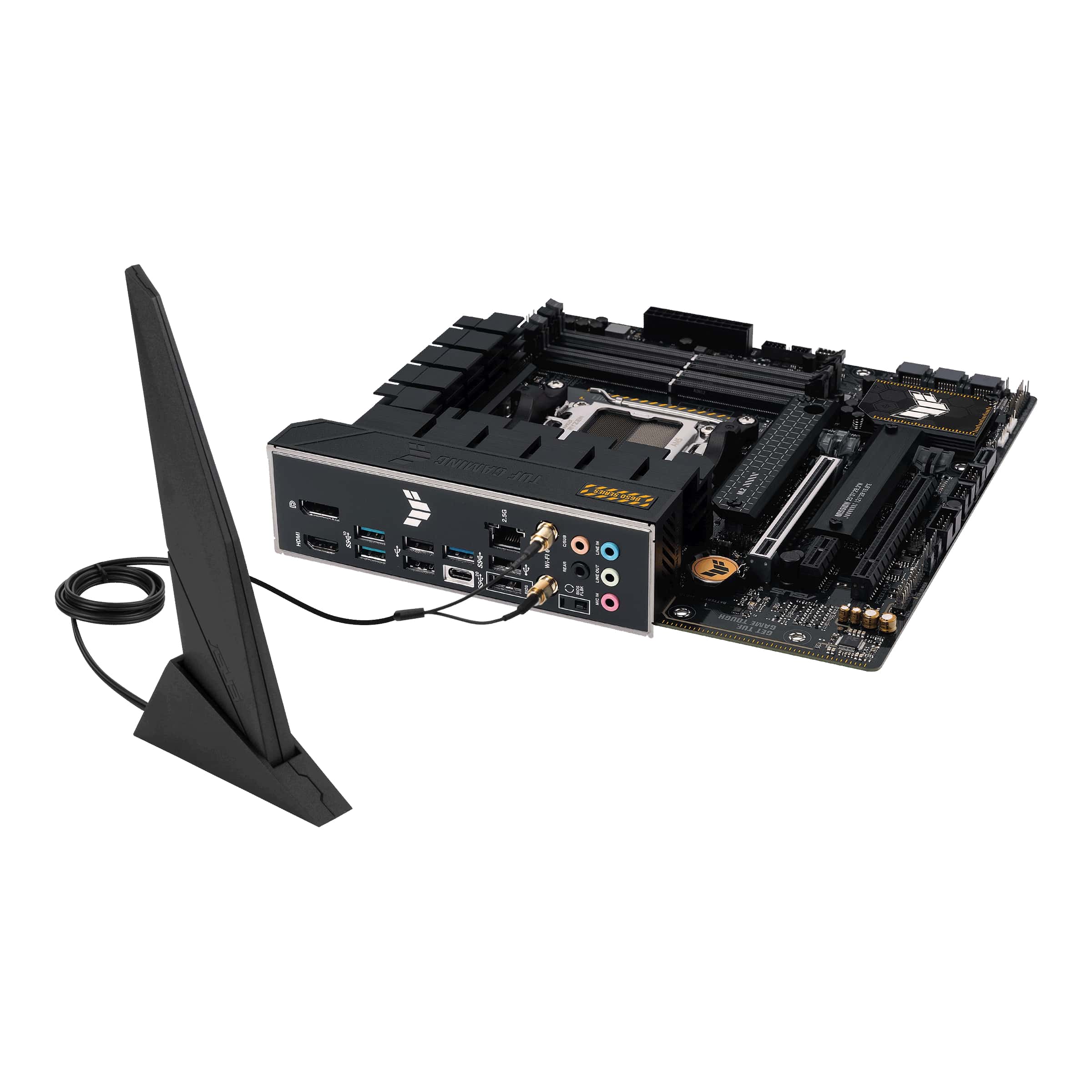 Asus | TUF GAMING B650M-PLUS WIFI | Processor family AMD | Processor socket AM5 | DDR5 DIMM | Memory slots 4 | Supported hard disk drive interfaces SATA, M.2 | Number of SATA connectors 4 | Chipset AMD B650 | micro-ATX - Image 8