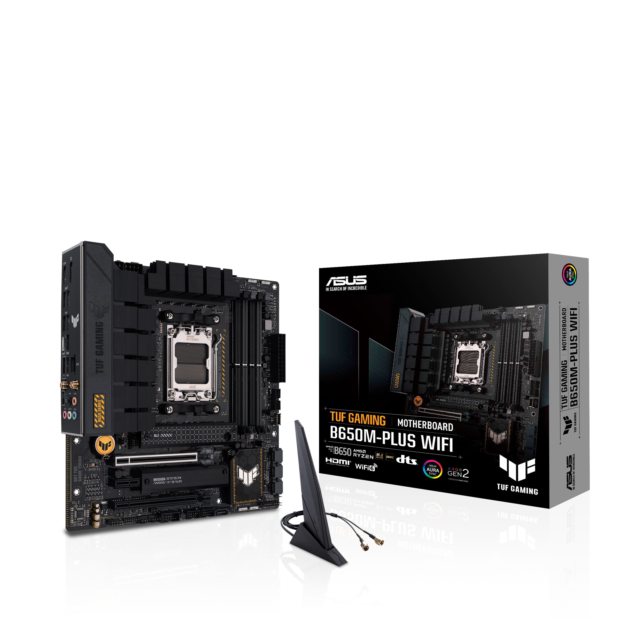 Asus | TUF GAMING B650M-PLUS WIFI | Processor family AMD | Processor socket AM5 | DDR5 DIMM | Memory slots 4 | Supported hard disk drive interfaces SATA, M.2 | Number of SATA connectors 4 | Chipset AMD B650 | micro-ATX - Image 10