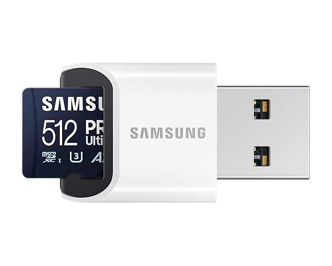 Samsung | MicroSD Card with Card Reader | PRO Ultimate | 512 GB | microSDXC Memory Card | Flash memory class U3, V30, A2 - Image 4