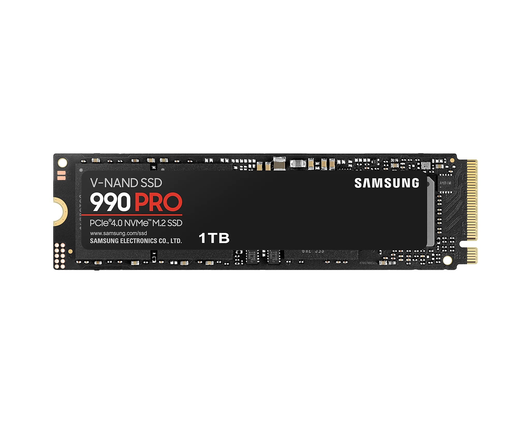 Samsung | 990 PRO | 1000 GB | SSD form factor M.2 2280 | Solid-state drive interface PCIe Gen4x4 | Read speed 7450 MB/s | Write speed 6900 MB/s