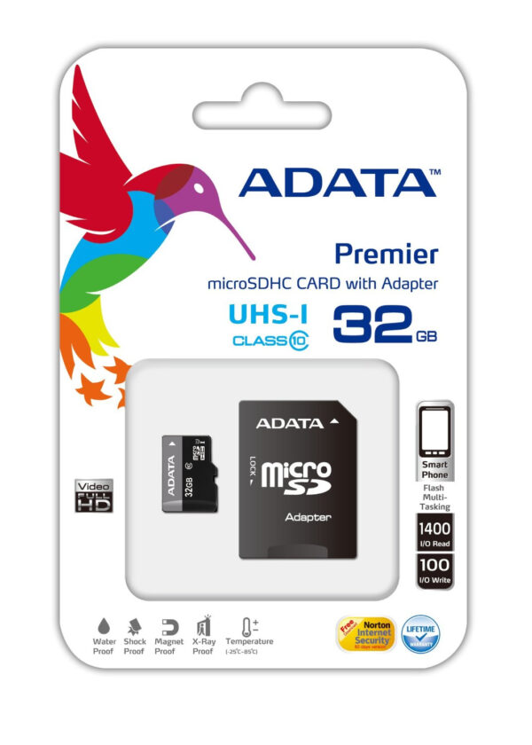 ADATA | Premier UHS-I | 32 GB | SDHC | Flash memory class 10 | SD adapter - Image 2