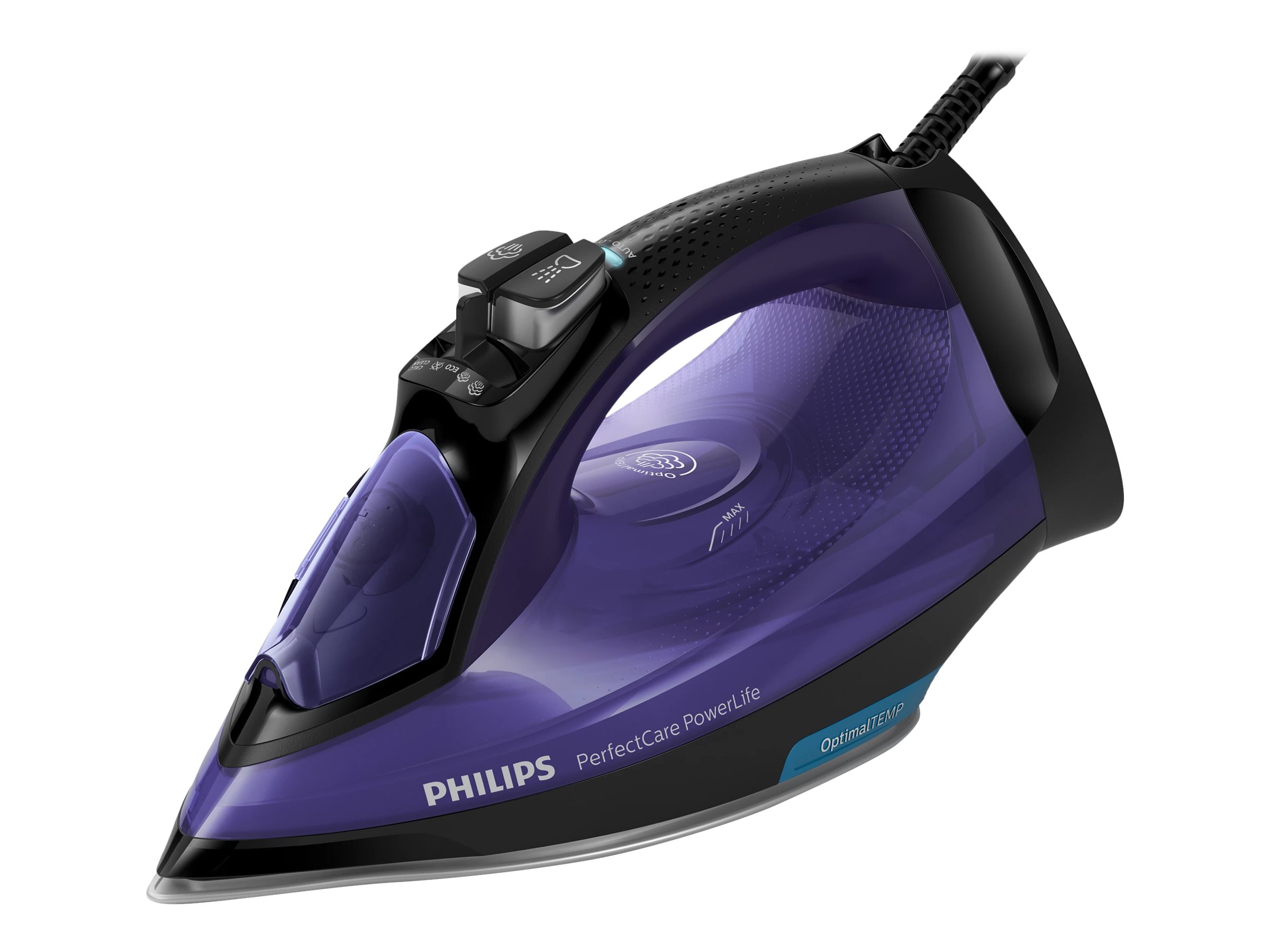 Philips | GC3925/30 | Steam Iron | 2500 W | Water tank capacity 300 ml | Continuous steam 45 g/min | Purple - Image 4