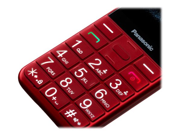 Panasonic | KX-TU155EXBN | Red | 2.4 " | TFT-LCD | microSD/microSDHC MB | Bluetooth | USB version micro USB | Built-in camera | Main camera resolution 0.3 MP - Image 13