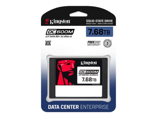 Kingston DC600M | 7680 GB | SSD form factor 2.5" | Solid-state drive interface SATA Rev. 3.0 | Read speed 560 MB/s | Write speed 530 MB/s - Image 3