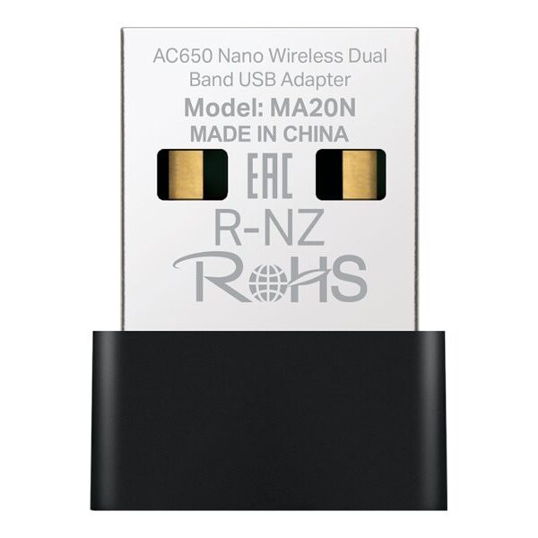 Mercusys AC650 Nano Wireless Dual Band USB Adapter | MA20N