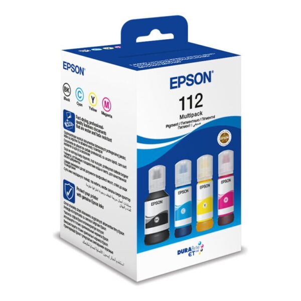 Epson 112 EcoTank 4-colour Multipack | Ink tank | Black, Cyan, Yellow, Magenta