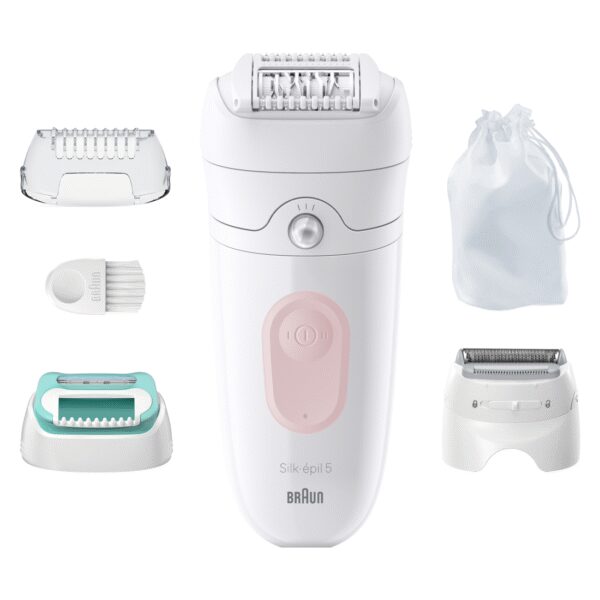 Braun | Epilator | SE5-050 Silk-épil 5 | Operating time (max) 40 min | Number of power levels 1 | Wet & Dry | White
