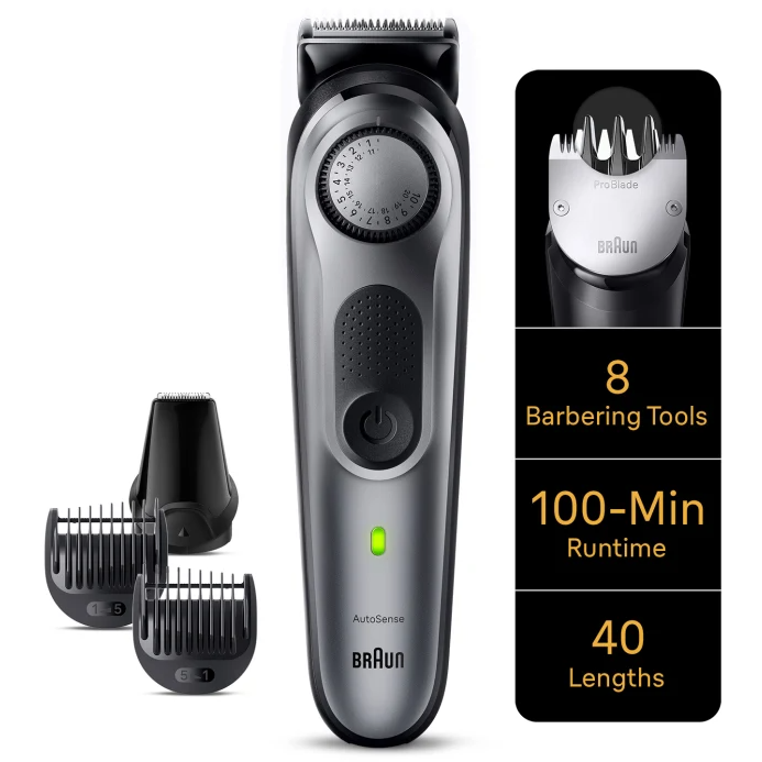 Braun | Beard Trimmer | BT7420 | Cordless | Number of length steps 40 | Black - Image 2