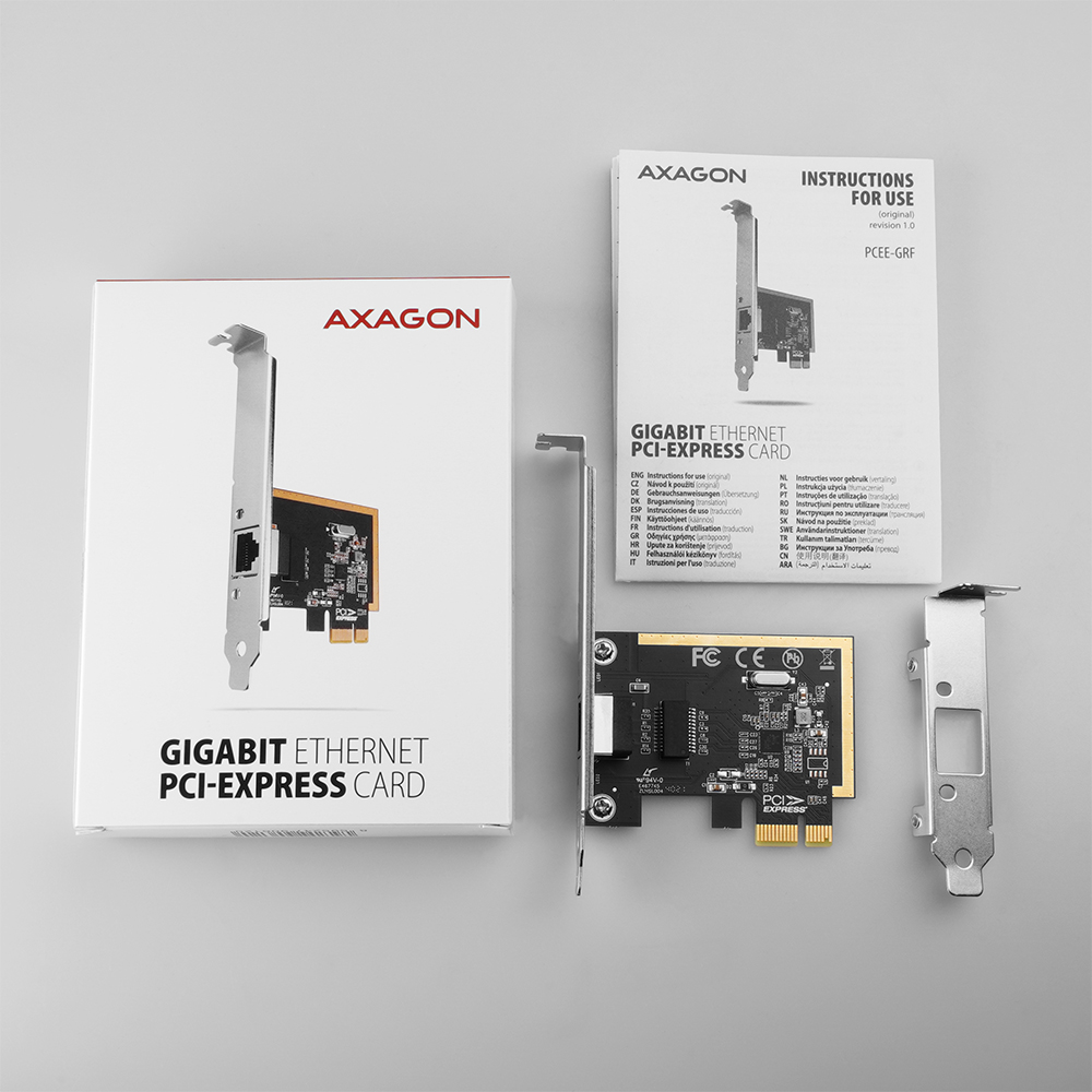 AXAGON Gigabit Ethernet PCI-Express network card with proven Realtek chipset version | PCEE-GRF - Image 6