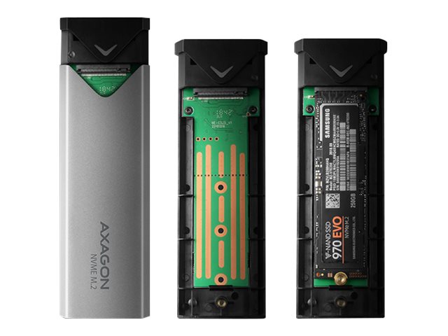 AXAGON External SuperSpeed+ USB-C metal box for M.2 NVMe SSD disks having sizes of up 42 to 80 mm | EEM2-UG2 - Image 10