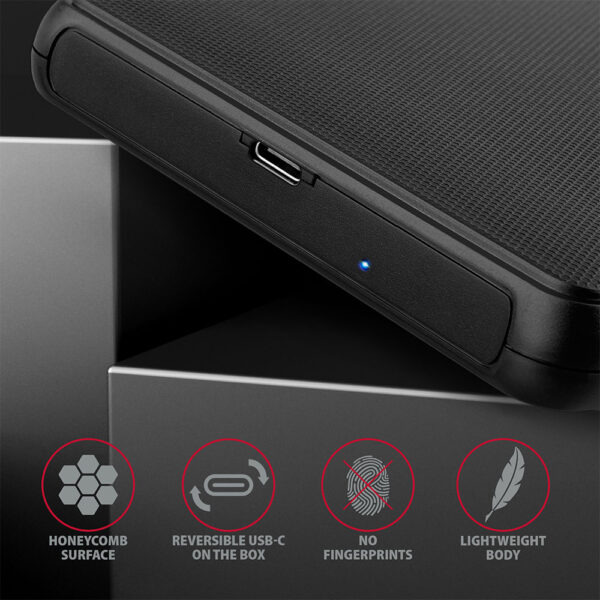 AXAGON Screwless USB 3.2 Gen 1 - SATA 6G external box for 2.5" SSD/HDD | EE25-SLC - Image 5