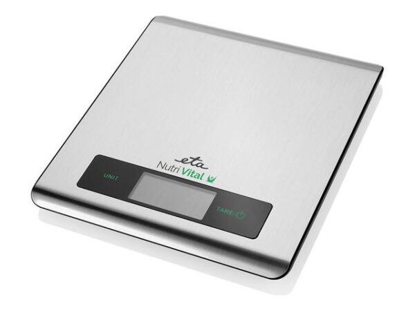 ETA | Kitchen scales with smart application | Nutri Vital | Maximum weight (capacity) 5 kg | Graduation 1 g | Display type LCD | Silver - Image 2