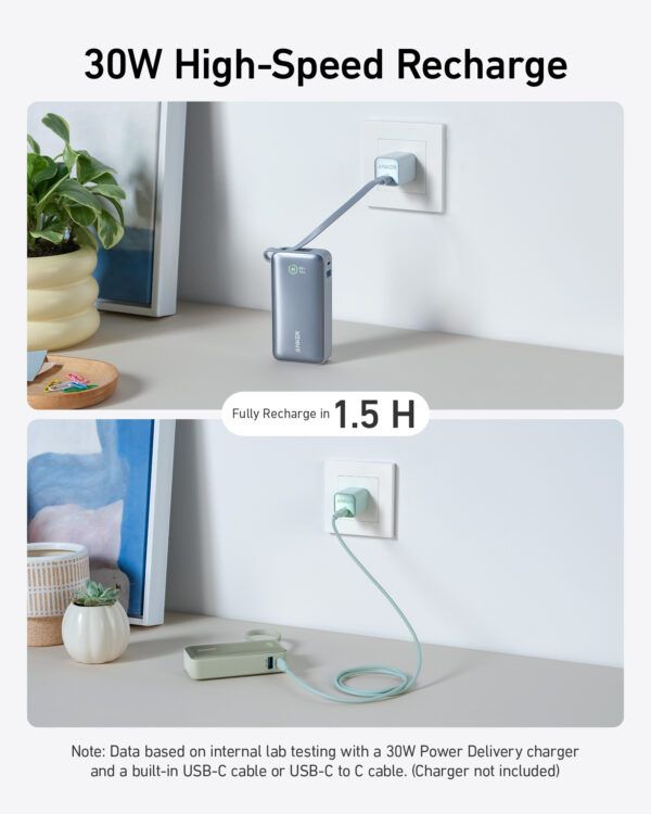 Anker 545 Nano Power Bank | A1259G61 | 10000 mAh | Green - Image 6