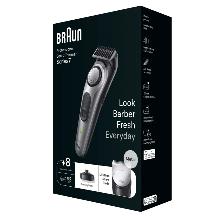 Braun | Beard Trimmer | BT7420 | Cordless | Number of length steps 40 | Black - Image 5