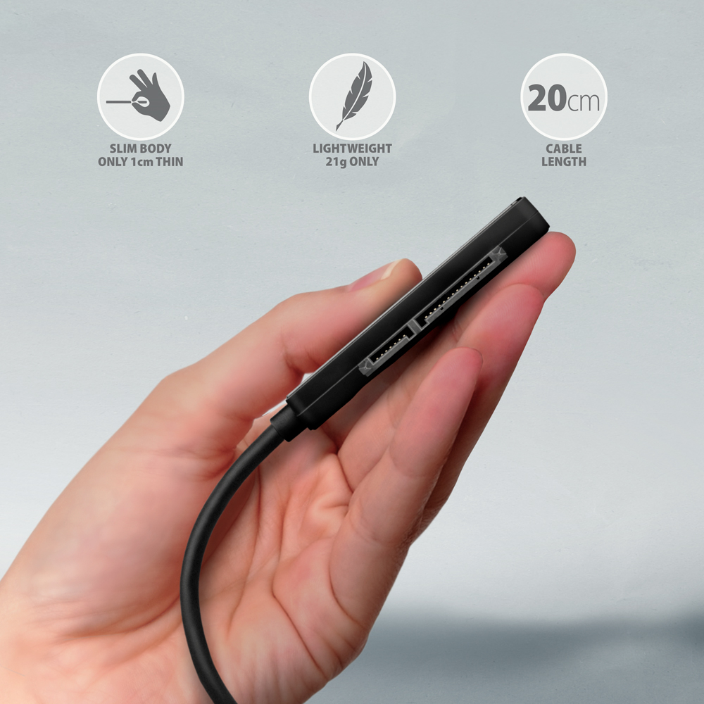 AXAGON USB-A 5Gbps SLIM adapter for 2.5" SSD/HDD | ADSA-FP2A - Image 4