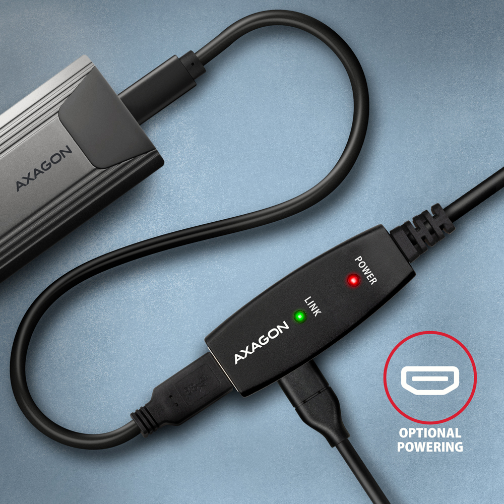 AXAGON Active extension USB 3.2 Gen 1, 10 m | ADR-310 - Image 5