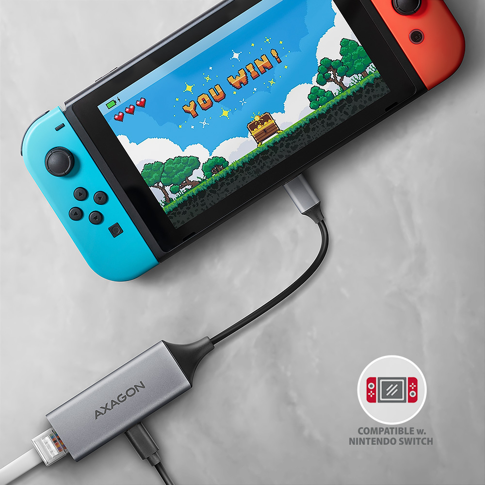 AXAGON | ADE-TXPD USB-C Gigabit Ethernet Adapter with PD 100W - Image 4