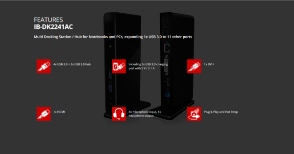Raidsonic | ICY BOX | IB-DK2241AC Multi Docking Station | USB-A  Dock | Warranty 12 month(s) - Image 13