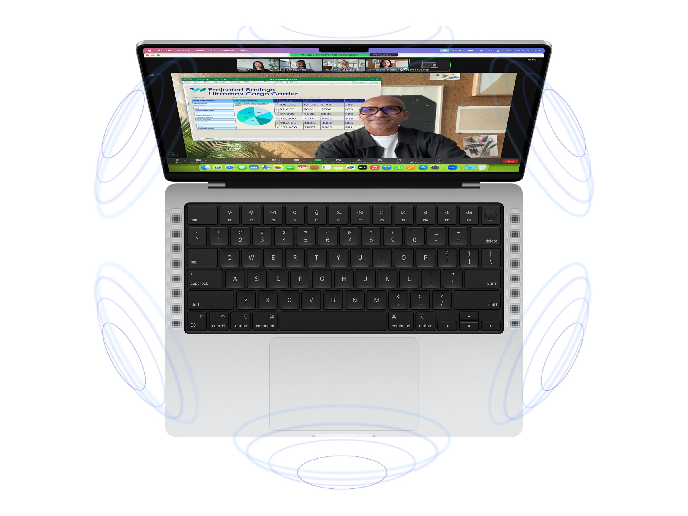 Apple MacBook | Pro | Silver | 14 " | 3024 x 1964 pixels | Apple M4 Pro | 24 GB | Solid-state drive capacity 1000 GB | Apple M4 Pro chip 14-core CPU/20-core GPU | macOS | 802.11ax | Bluetooth version 5.3 | Keyboard language English | Keyboard backlit | Warranty 12 month(s) - Image 19