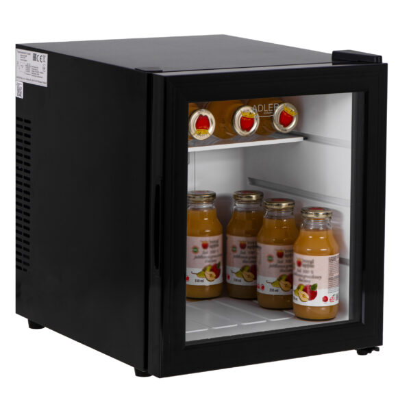 Adler | Thermoelecric Cooler | AD 8088 | Energy efficiency class E | Larder | Free standing | Height 44.6 cm | Total net capacity 28 L | Fridge net capacity 28 L | Black