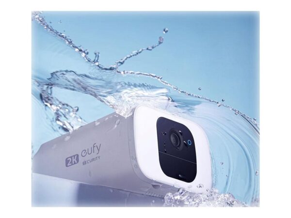 Anker Eufy | Security Camera | Spotlight Cam Solar | IP67 | 8GB Local Storage | Black and White - Image 4