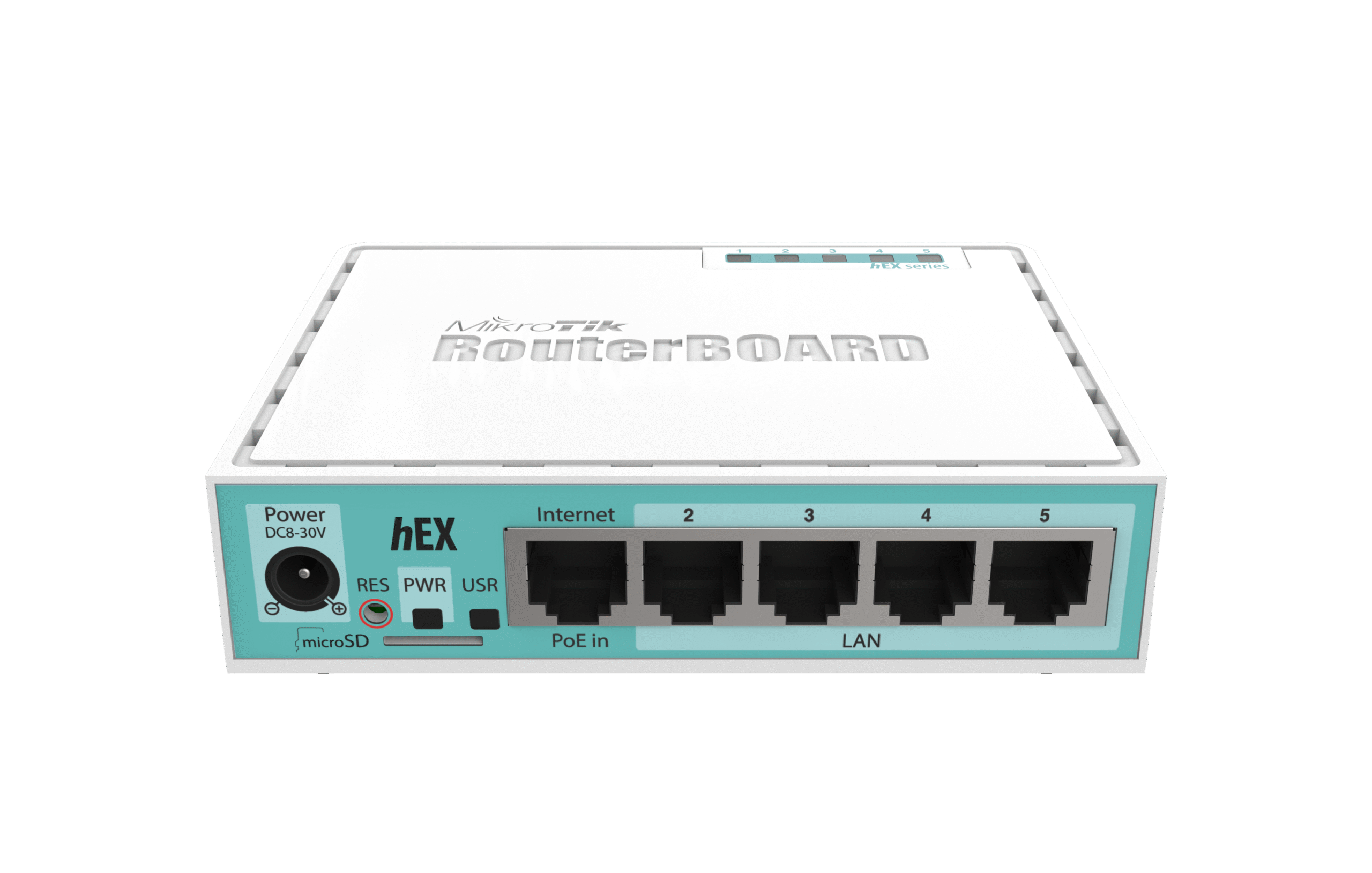 Mikrotik Wired Ethernet Router (No Wifi) RB750Gr3, hEX, Dual Core 880MHz CPU, 256MB RAM, 16 MB (MicroSD), 5xGigabit LAN, USB, PCB and Voltage temperature monitor, Beeper, IP20, Plastic Case, RouterOS L4 | Ethernet Router hEX | RB750Gr3 | No Wi-Fi | Ethernet LAN (RJ-45) ports 5 | Mesh Support No | MU-MiMO No | No mobile broadband | 1 | 12 month(s) - Image 2